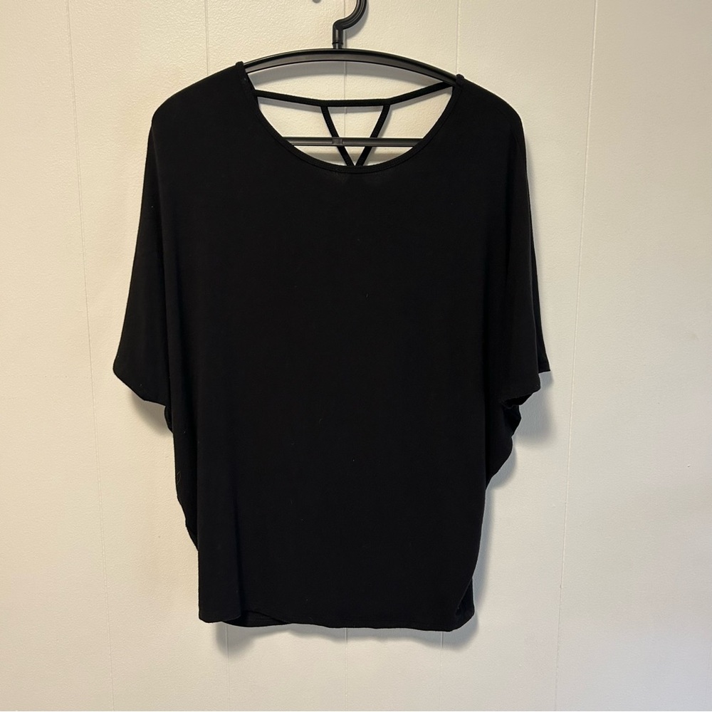 Michael Stars Black Women's Blouse with Back Detail